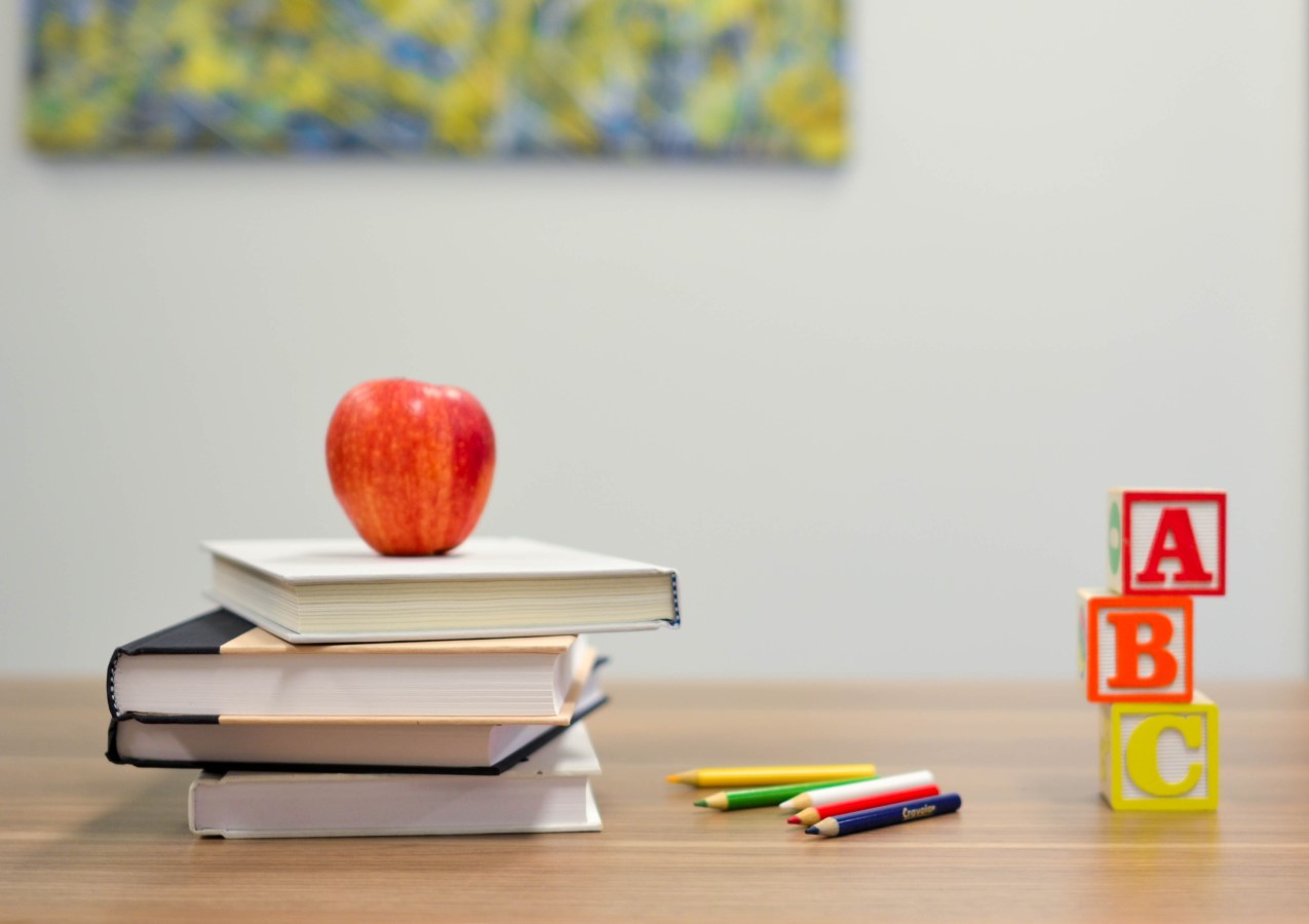 apple and books